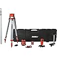 Johnson Level & Tool 99-026K Self-Leveling Horizontal Rotary Laser System w/ Hard Case Kit, 50 x 14.5", Red, 1 Kit,Orange