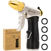 AUTOMAN Metal Hose Nozzle, High Pressure Garden Hose Sprayer, 100% Metal Water Hose Nozzle, Adjustable Watering Nozzle, Heavy Duty Garden Nozzle for Watering Plants &amp; Lawns, Washing Cars &amp; Pets