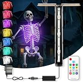 Halloween Skeleton Lighting Kit for 12 ft Giant Skeleton, 3 Modes/7 Colors | Halloween Decorations, Waterproof, Giant-Sized Skeleton LED Light for Outdoor Yard Scary Skeleton Decor Halloween Displays