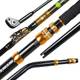 TRHUNTER Offshore Trolling Rod Saltwater Big Game Boat Fishing Rod Heavy Duty Roller Rod