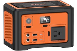 Tiexei S1 Portable Power Station,192W Camping battery generator,Solar power station,electric generator with AC Outlet 100W for Home Backup Outdoor Emergency Camping RV with Bluetooth