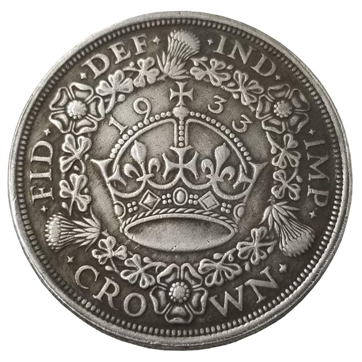 QUEAMBLER 1933 Antique British Old Coin Uncirculated Great British Coins-United Kingdom Old Lucky Coin