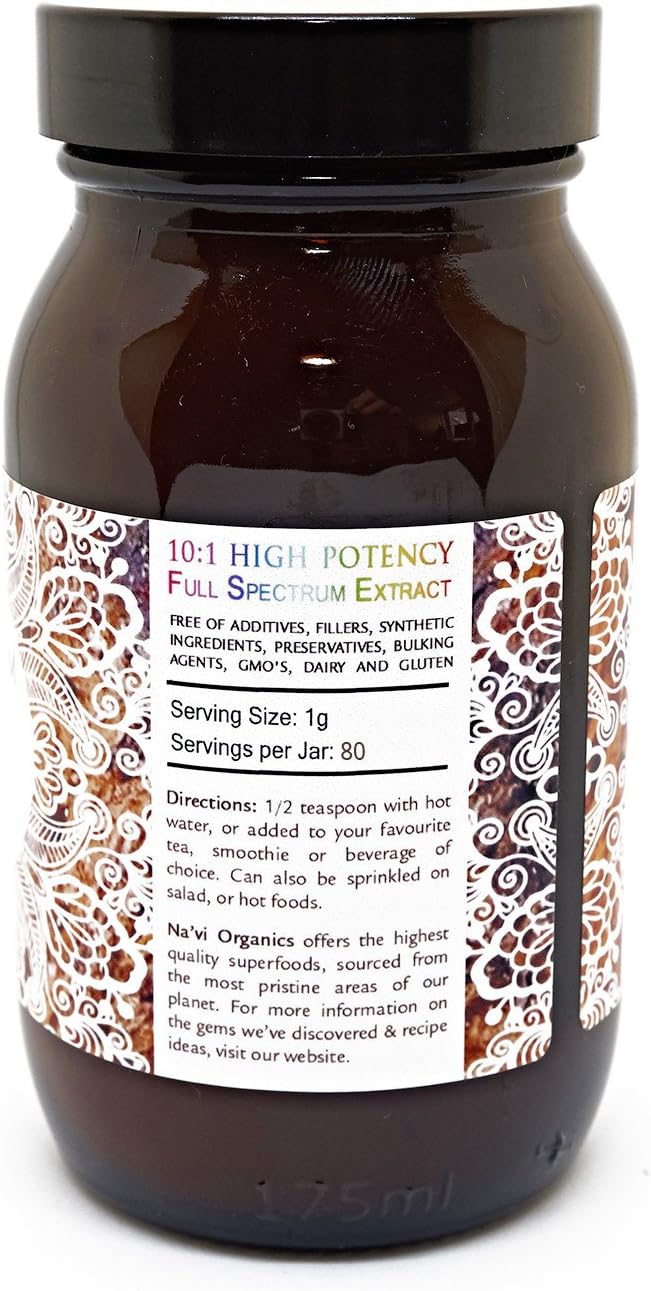 Na’vi Organics Wild Chaga Mushroom Extract Powder 80g, 80 g (Pack of 1) - Image 4