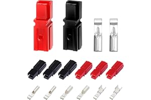 IEUYO Power Connectors Assortment Kit, Quick-Disconnect Battery Terminals & Modular Terminals (AWG10-20, 15/30/45 Amp) – 72 PCS/18 Pairs Unassembled in Box