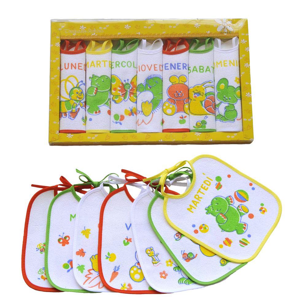 Bubabù CON094 Plastic Sponge Bib with Ties