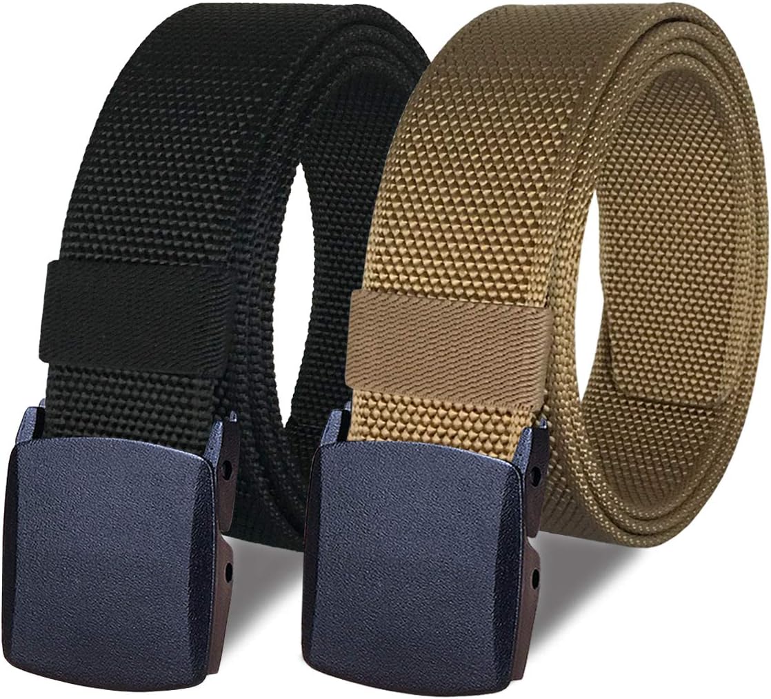 Belts Clothing & Accessories Mens Nylon Canvas Work Belt Casual Army