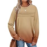 GOFULY Crewneck Sweatshirt Women Plus Size Cute Long Sleeve Pullover Sweatshirts Fall Lightweight Tops Tie Dye Outfits 2025