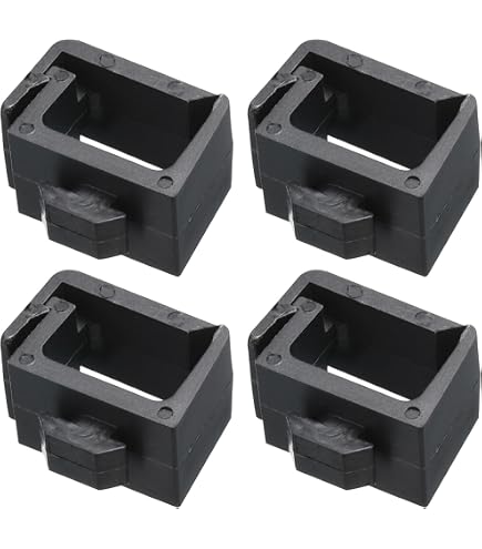 10Pcs Cable Zip Tie Bases For Aluminum Extrusion - 6.5mm Hole With M5 Screws
