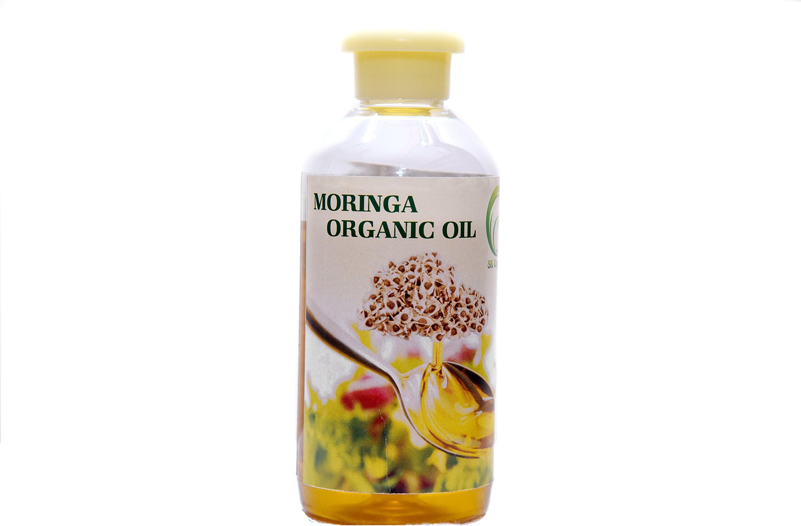 SK ORGANIC 100% Pure & Organic Cold-Pressed Moringa Oil (BEN OIL) 200 ML for hair care and spa