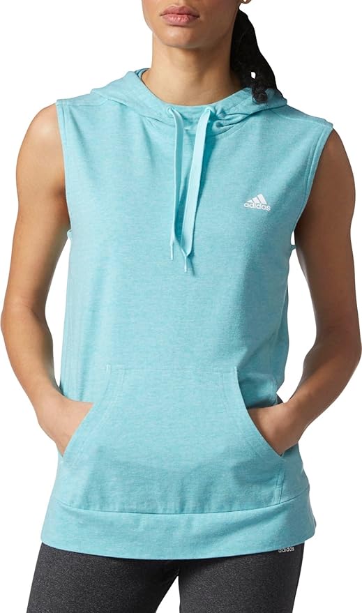 adidas sleeveless hoodie women's