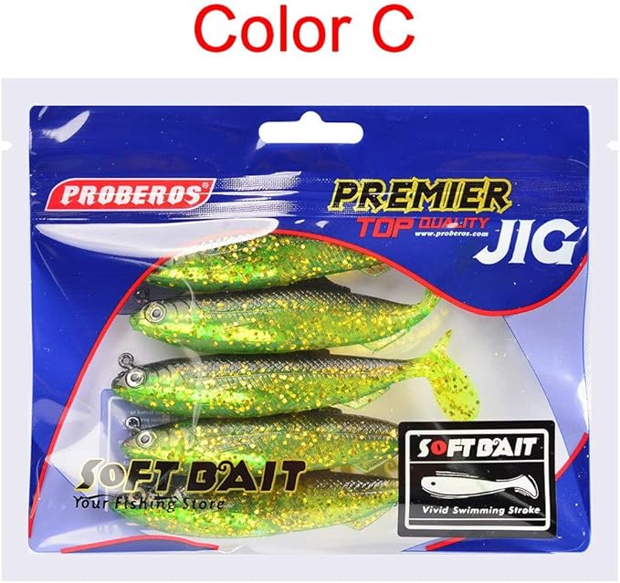 5pcs/lot 5 Color Bait Fishing Lure Package Lead Fish Solid Store Fishing Gear 10