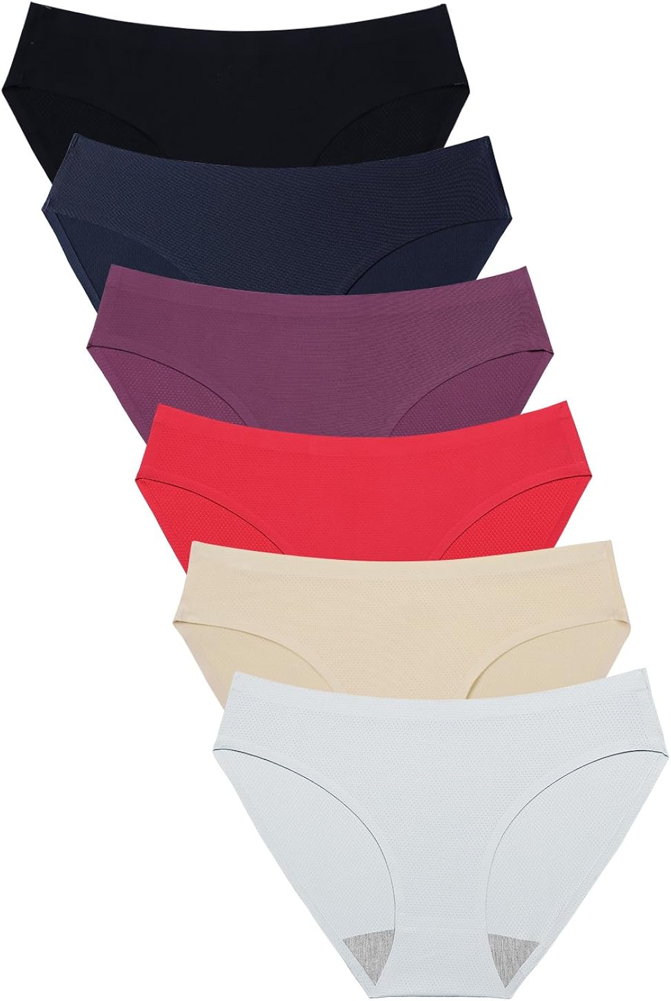 Wealurre Breathable Underwear Women Seamless Bikini Nylon Spandex Mesh Panties