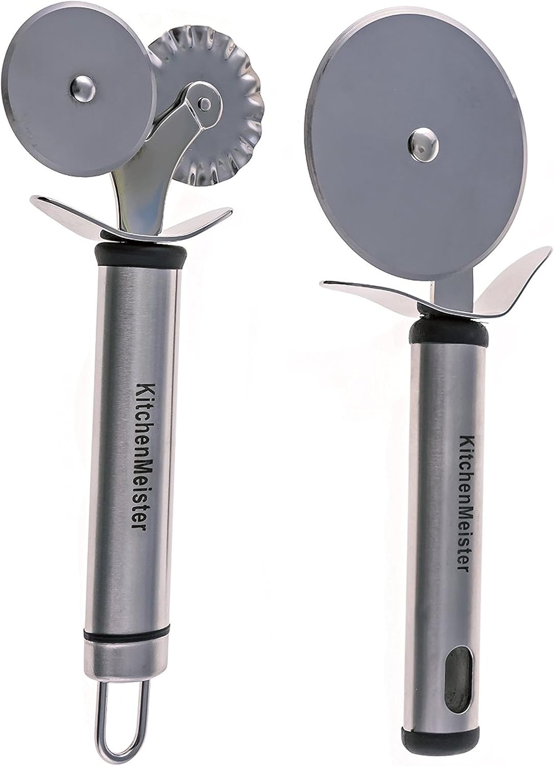 Stainless Steel Pastry and Ravioli Wheel cutter, Set of 2, 1 Double