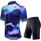 sponeed Cycling Jersey Short Sleeve Suits Men Bike Clothing Road Bicycle Shorts Padded Outfits