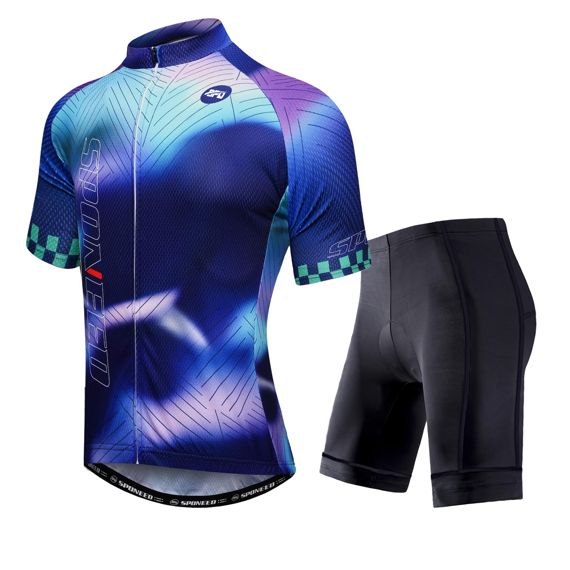 sponeed Bike Jersey for Men Short Sleeve Cycling
