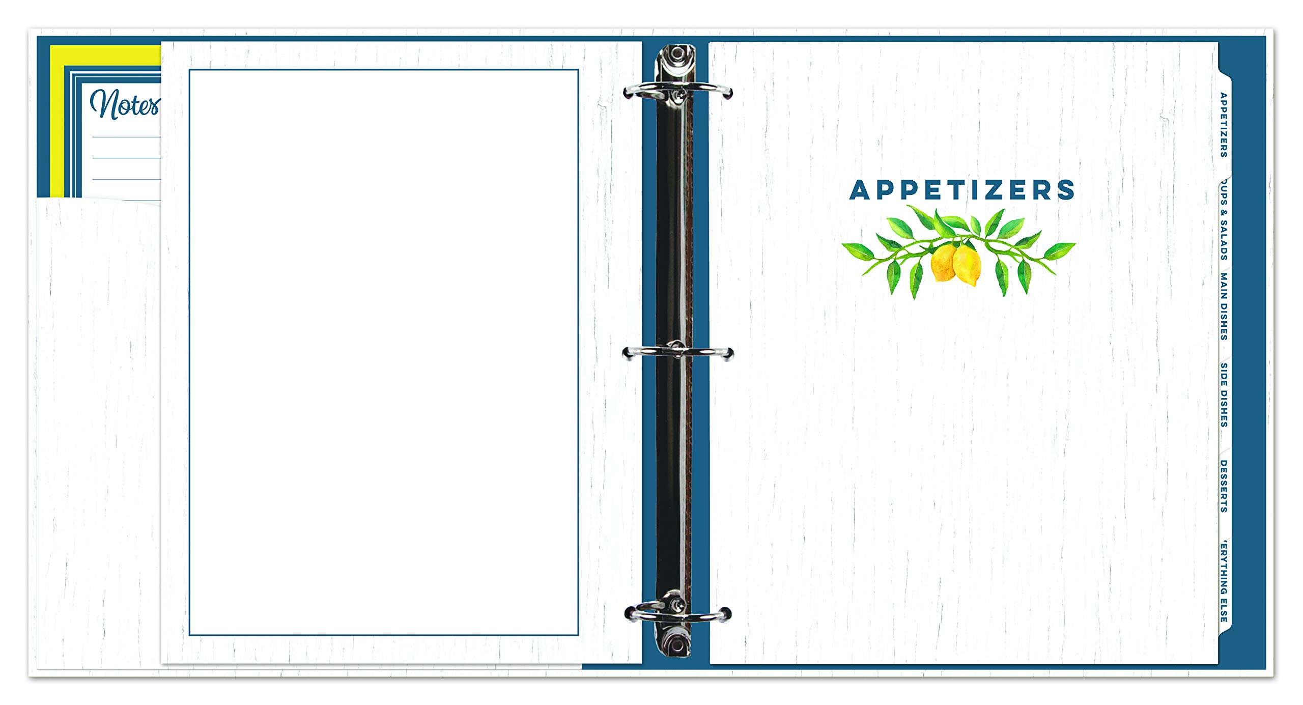Deluxe Recipe Binder - Favorite Recipes (Lemons) - Write In Your Own Recipes Deluxe Recipe Binder - Favorite Recipes (Lemons) - Write In Your Own Recipes Hardcover