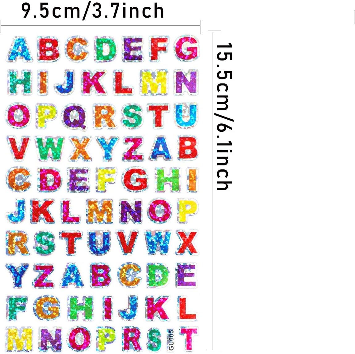 2800 PCS 40 Sheets Alphabet Letter Stickers - Image 3