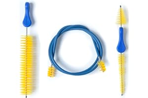 MusicNomad Premium 3 pc. Trumpet Brush Cleaning Kit: Mouthpiece, Valve & Snake Brush with Storage Bag (MN765)