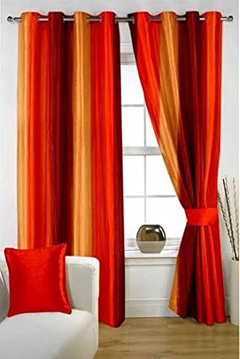 Buy Long Door Curtains 9 Ft Premium Solid Plain Long Crush