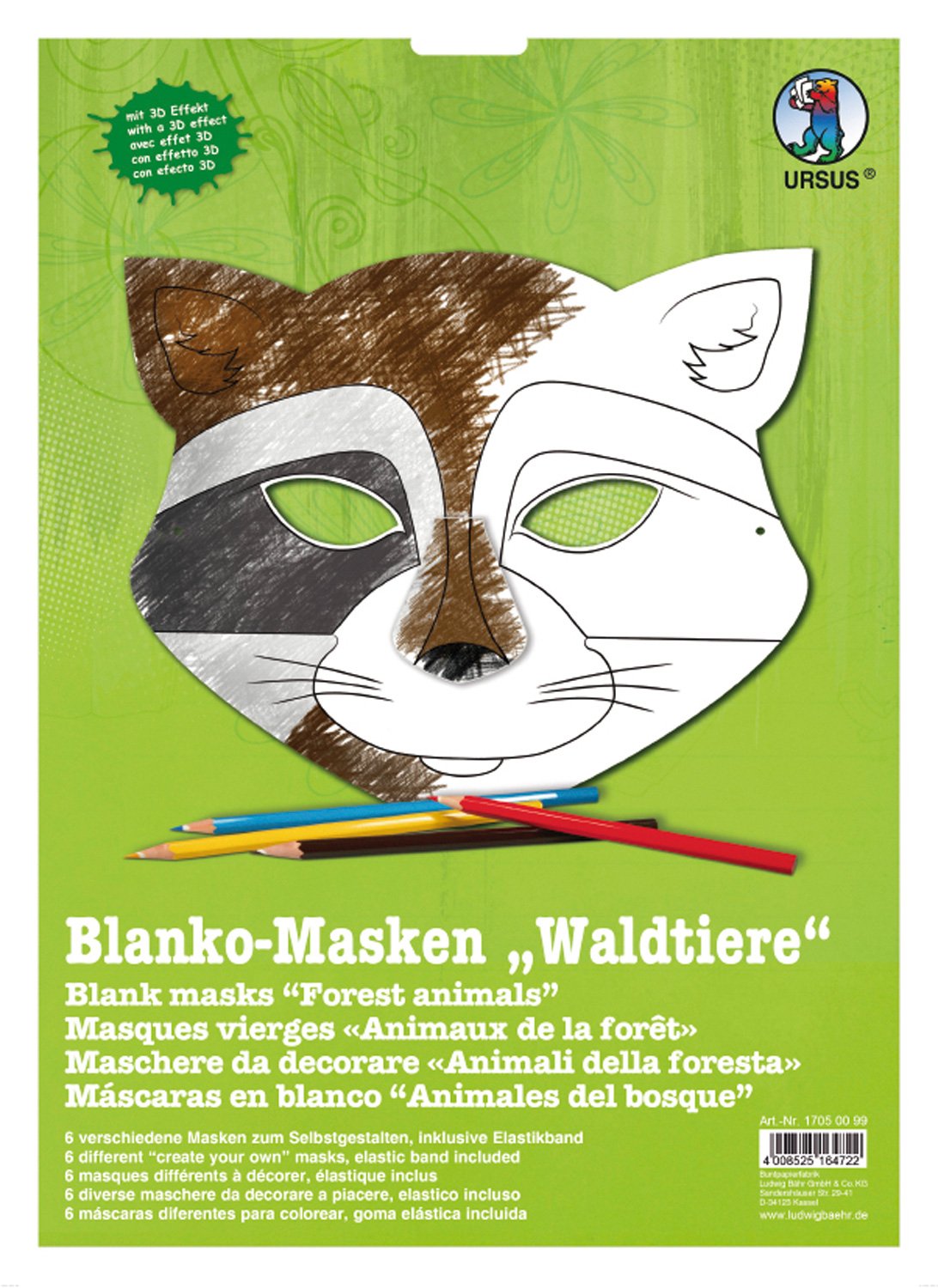 Ursus 17030099 – Masks Farm Animals