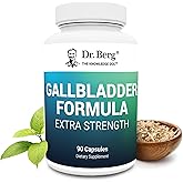 Dr. Berg Gallbladder Formula Extra Strength - with Ox Bile Powder and Conjugated Bile Acid - Digestive Enzymes Proprietary Blend - Full 45-Day Supply - 90 Vegetable Capsules