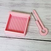 PIAOLGYI Fuse Bead Single Needle Tweezer & Aligner Tray Set,Fuse Bead Sorting Tray,Light Pink(9 CM)