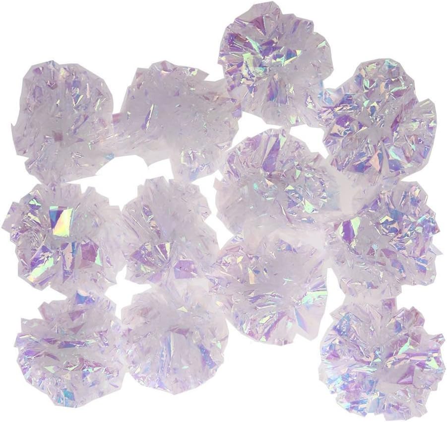 XIYAO Mylar Crinkle Balls Toys for Cat Kitten Pets -Sound Paper Cat Toy 12Pcs