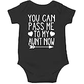 AW Fashions You Can Pass Me To My Aunt Now Baby Bodysuit Adorable Newborn Apparel Boy or Girl Clothing