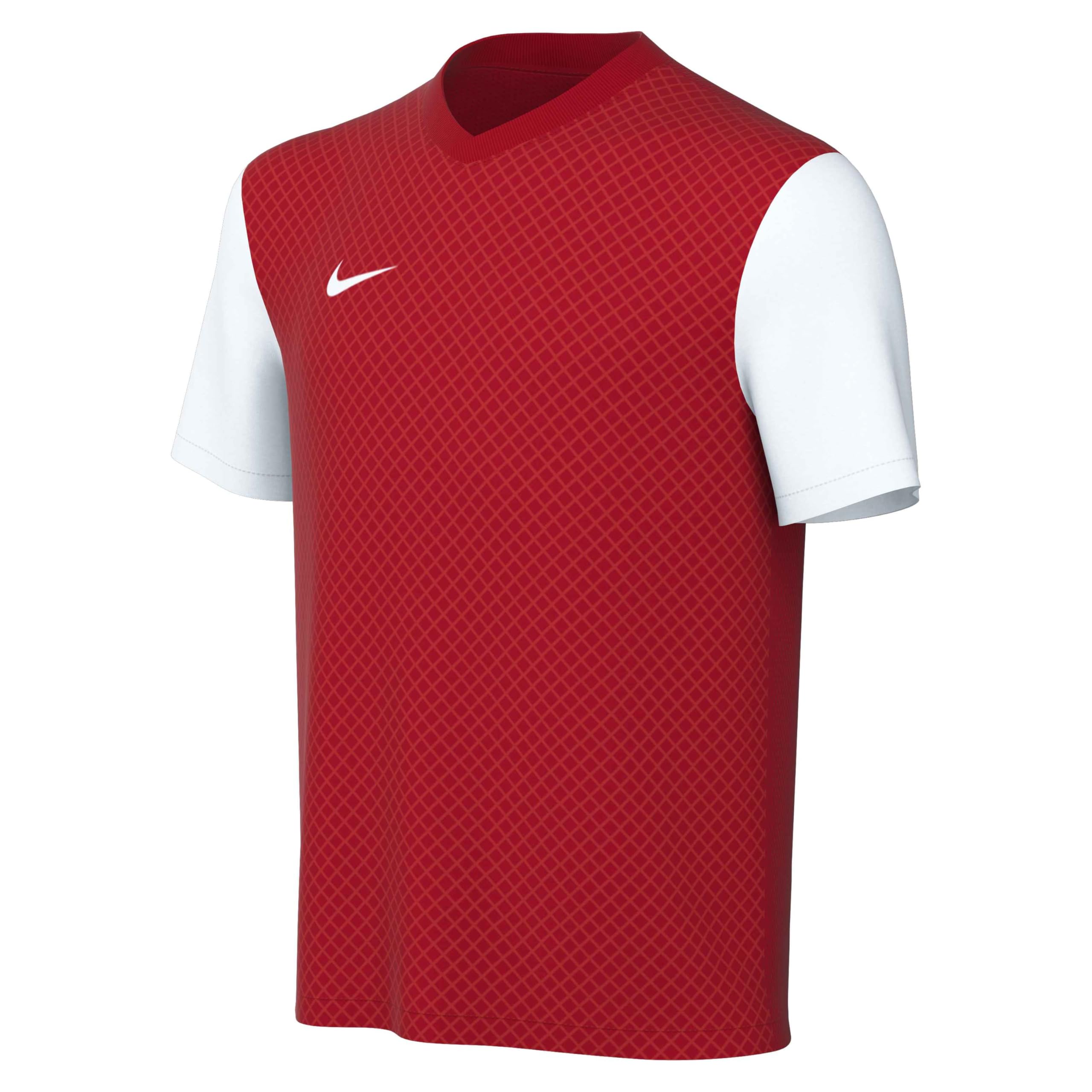 NIKE DH8389-657 Y NK DF Tiempo PREM II JSY SS T-Shirt Unisex University RED/White/White Size XS