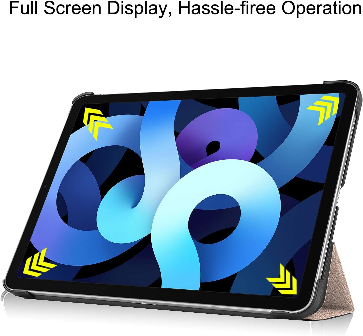 Lobwerk Case for Apple iPad Air 4 2020 4th Generation 10.9 Inch Protective Case with Stand Function and Auto Sleep/Wake Function Gold - Image 4