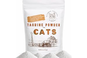 NATURES VITALITY FARMS Taurine for Cats - Taurine Powder for All Ages Including Kittens - 144+ Servings - 500mg Supplement - unscented (6oz)