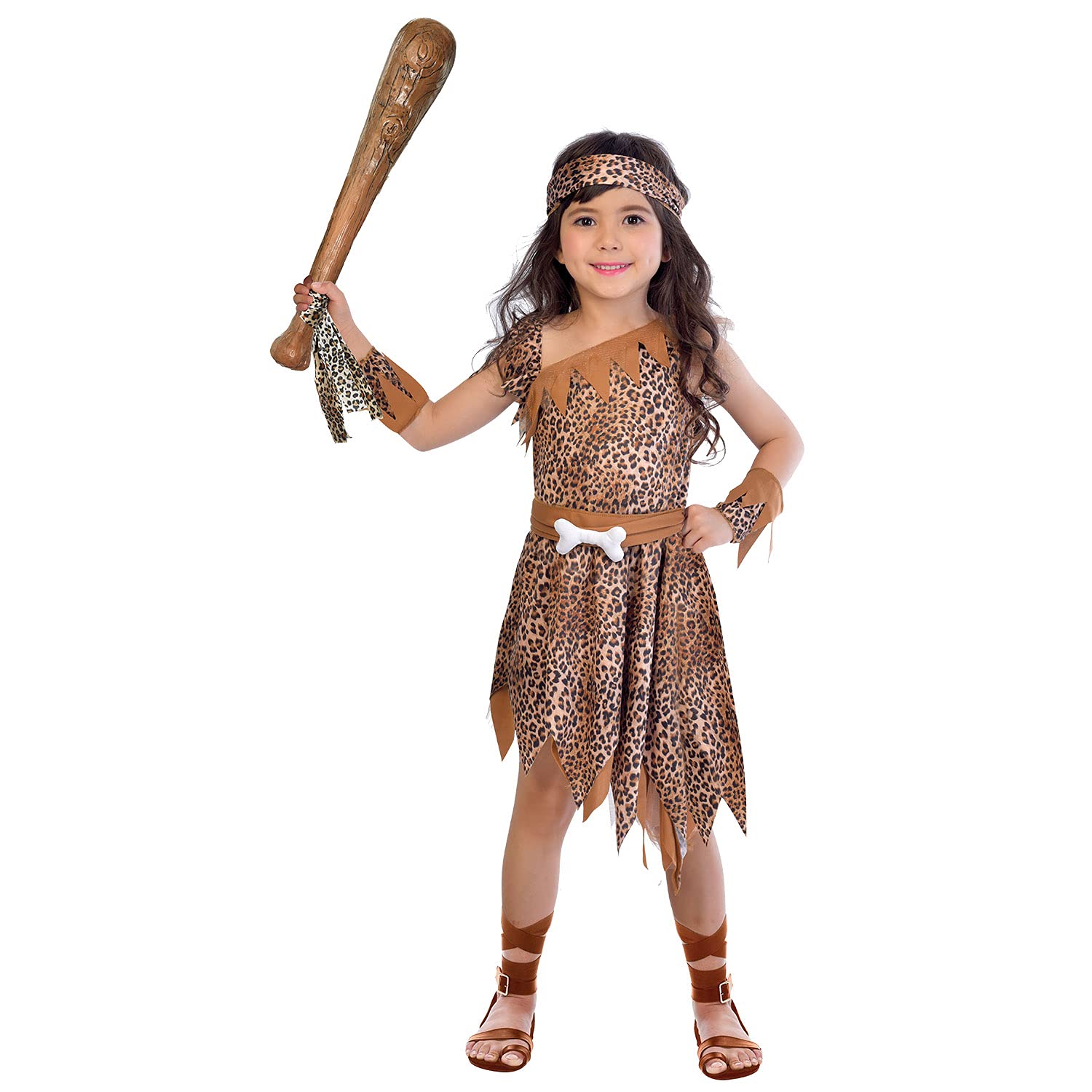 amscan International 9904490 Costume, Boys, Cave Girl 10-12 years