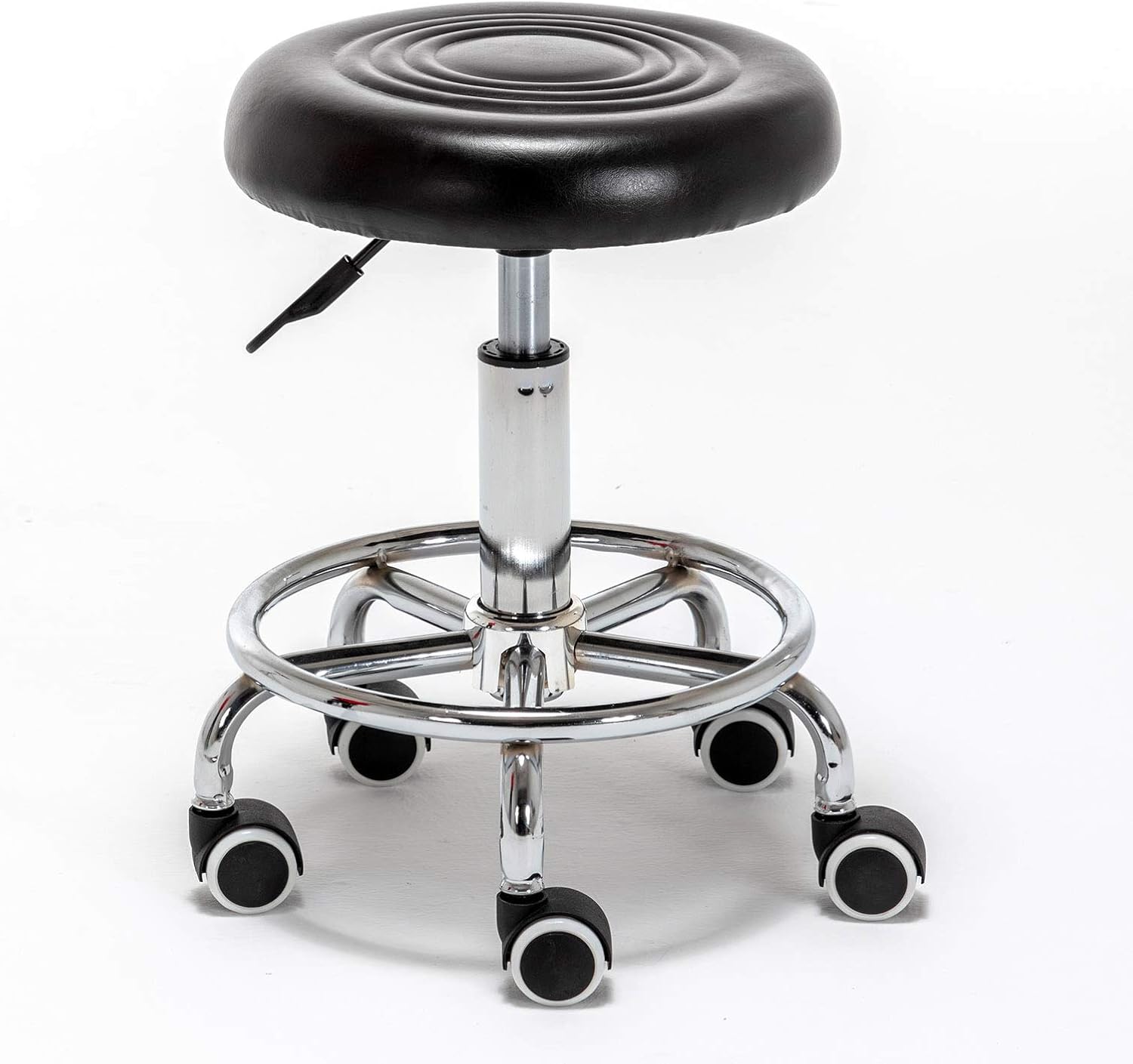 ONPNO Swivel Stool Chair, Rolling Drafting Stool Chair with Height Adjustable Base for Office and Massage Spa Medical Salon Tattoo Beauty Barber (Black): Kitchen & Dining