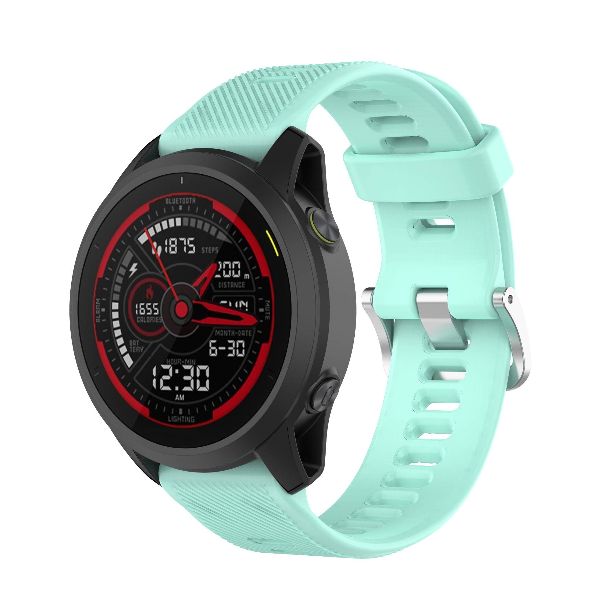 Tiggo Smart Watch Strap compatible for Garmin Forerunner 745/Forerunner 945 lite,Silicone Sport Watch Belt,Replacement Bracelet Wristband Wrist Strap for Garmin Forerunner 745/945 lite Watch (sy)