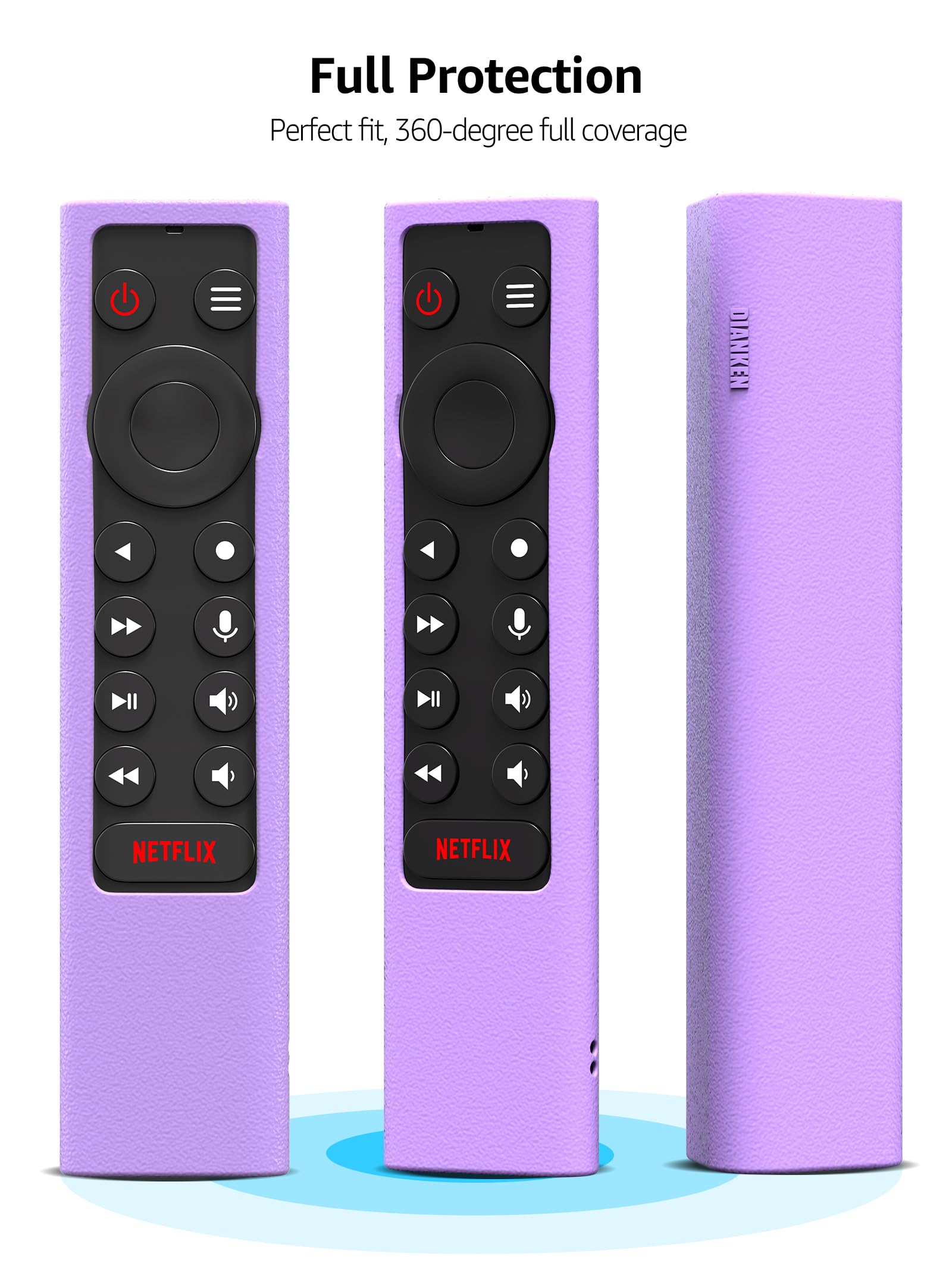 Shockproof Case Compatible for NVIDIA Shield Android TV Pro 4K HDR Streaming Media Player,Skin Holder for NVIDIA Shield Remote Controller(Glow-Purple)