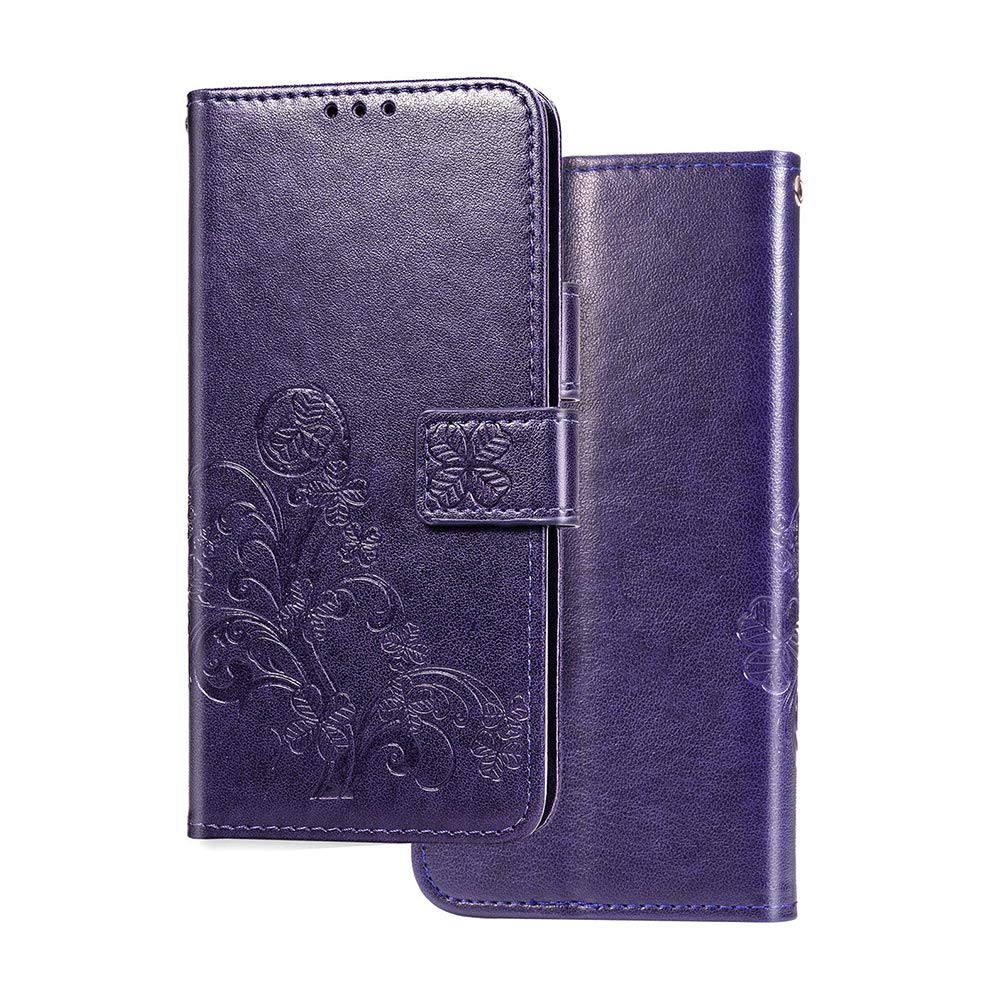 BRAND SET Wallet Cases for Nokia G20/Nokia G10 Leather Cover Magnetic Closure and Flip Stand Case, Premium 3D Vintage Elegant Print Phone Cases for Nokia G20/Nokia G10-Purple