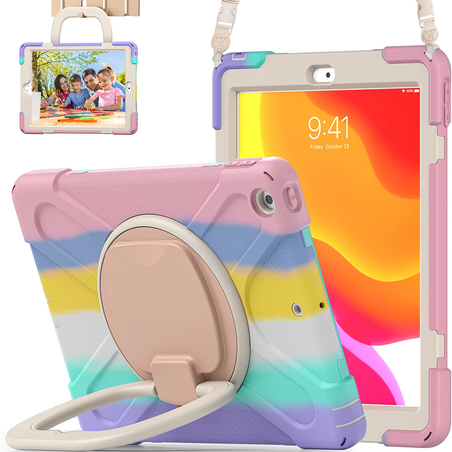Kids Friendly Shockproof Case For IPad 10.2 Inch (9th Gen, 2021) – Full Protection With Stand