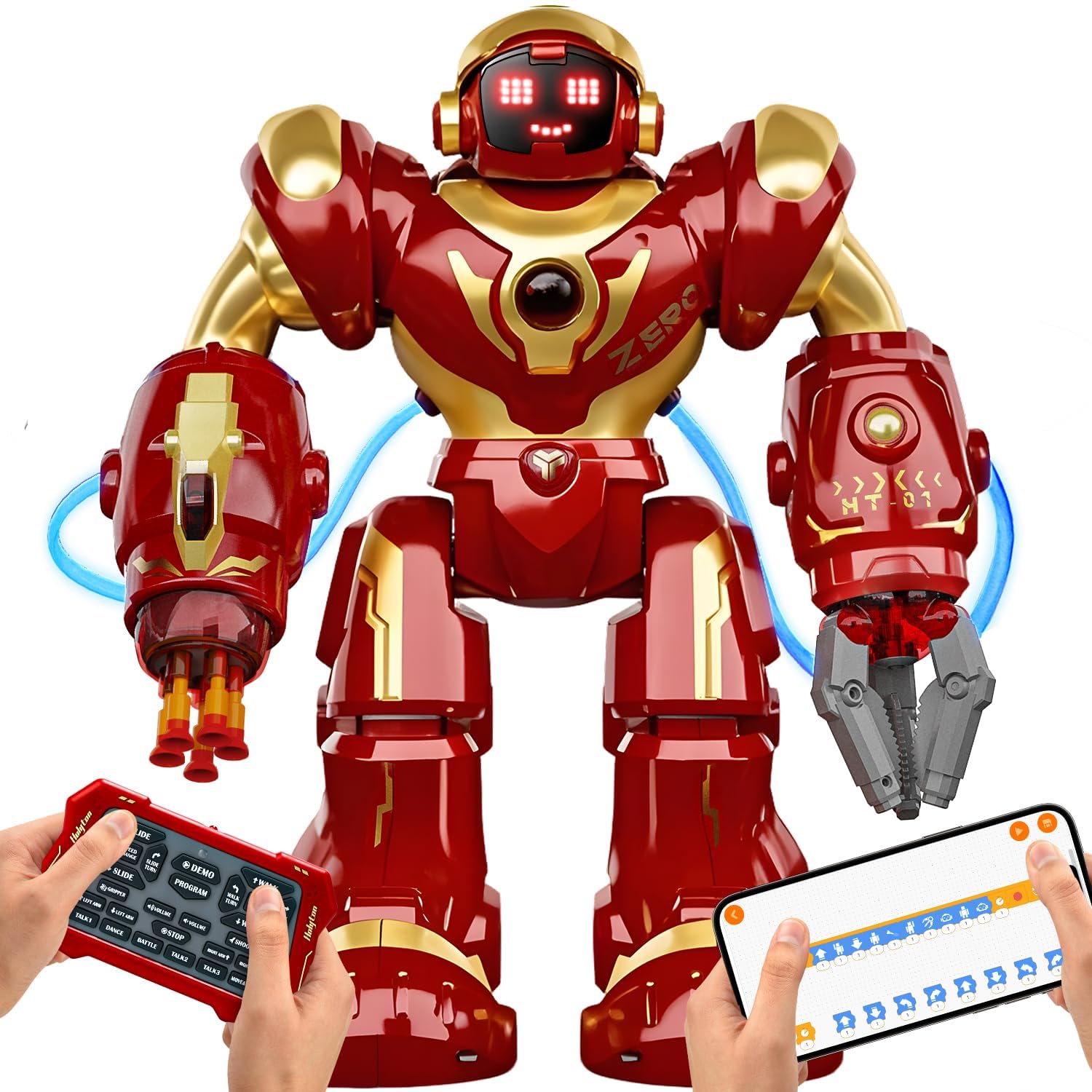 Photo 1 of *** Factory sealedHolyton 5088 Smart Robots for Kids,Large STEM Programmable RC Robot, with Voice Control,APP Control,LED Eyes,Ideal Gift for 4 5 6 7 8 9 Years Old Boys and Girls