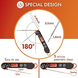 CaloriMastery Meat Thermometer Digital with