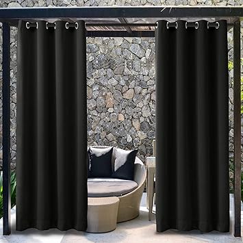 Amazon Com Twopages Outdoor Balcony Privacy Curtain Rustproof