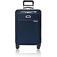 Briggs & Riley Essential 22" Carry On Expandable Spinner - Luggage for Travel, Suitcases with Wheels, Softside Rolling Bag for Men & Women, Self-Repairing Zipper - Baseline Collection, Navy