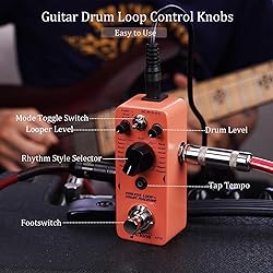 AITONE Looper Pedal with Drum Machine 2 in 1 Loop