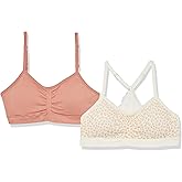 Maidenform Girls Seamless Ruched Lace Back Crop Bra 2 Pack