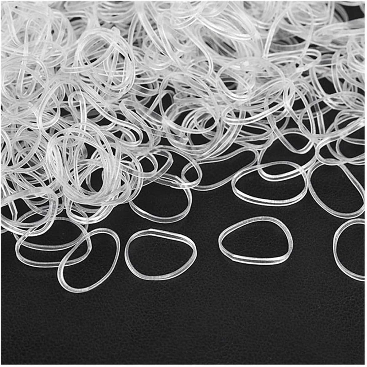 TYGA Store Pack of 1000 Mini Rubber Bands Soft Elastic Bands for Kids Hair Braids Ponytail Hair