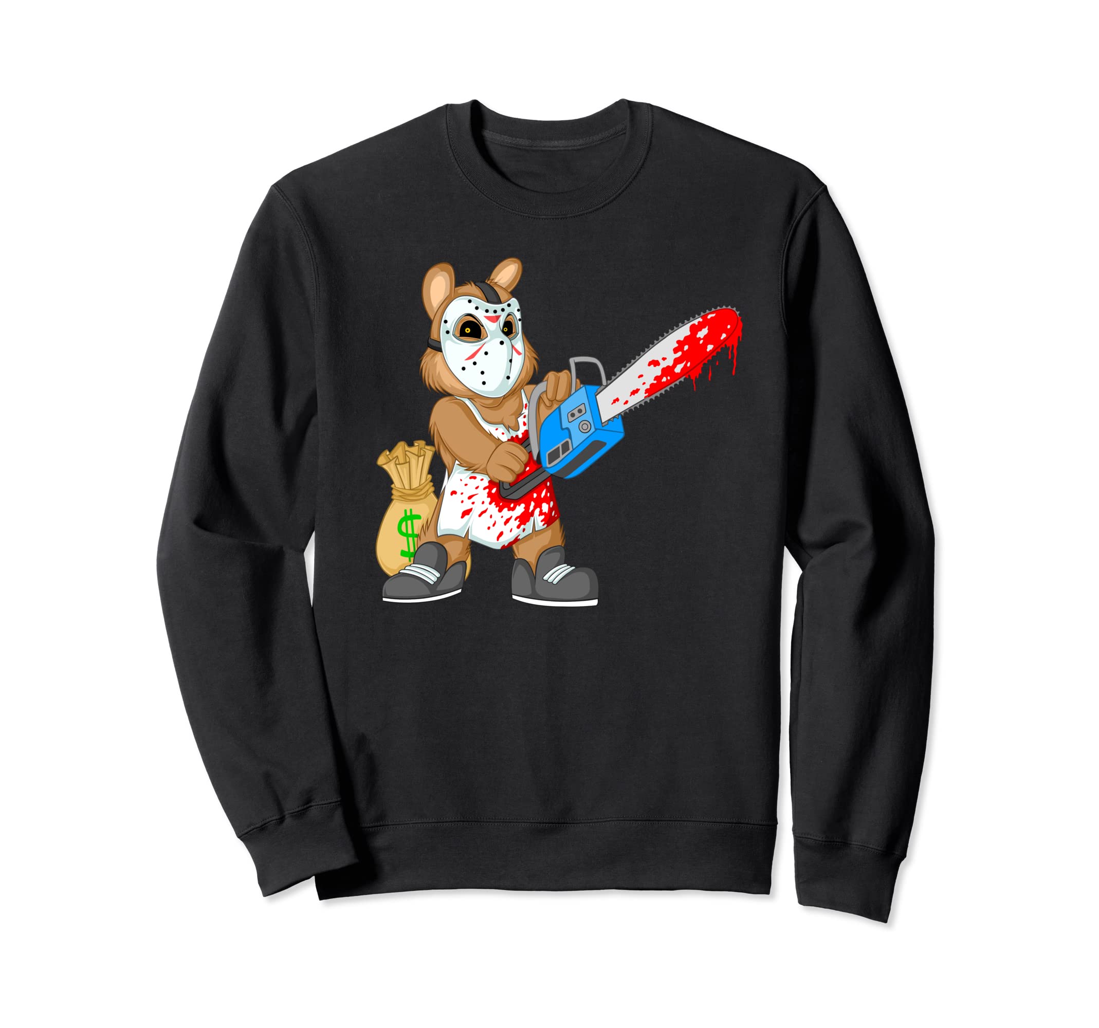Hockey Mask Chainsaw Bear Gang | Horror Teddy Halloween Sweatshirt