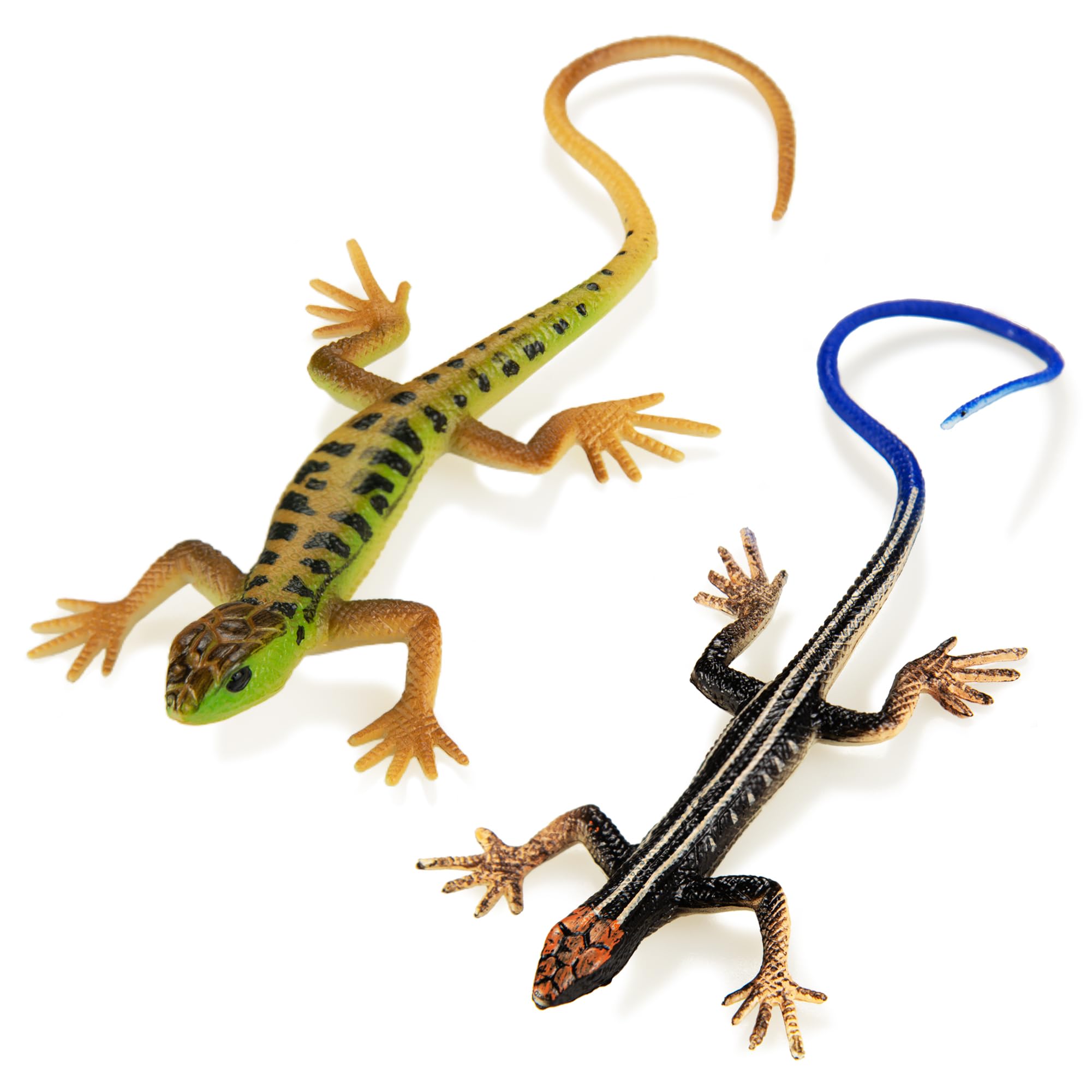 Photo 1 of NAKIMO Plastic Lizard Toys Lizard Figurine Realistic Fake Lizards Artificial Model Reptile Toy for Cake Decoration Prank Props Educational Toys (Set - A)