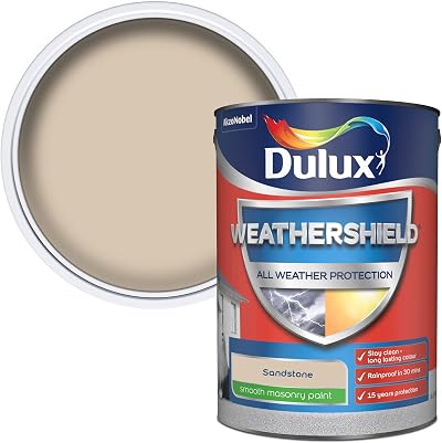 Dulux Weathershield Smooth Masonry Paint Sandstone 5L Exterior