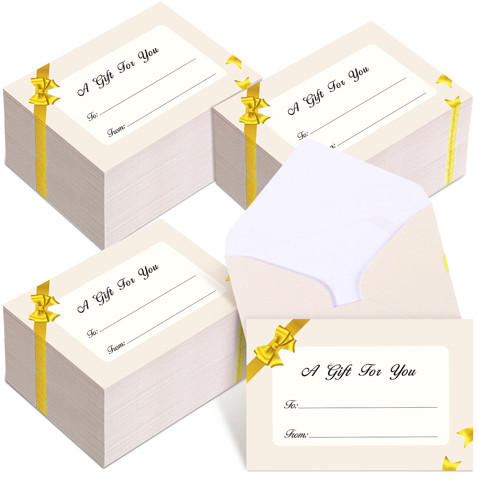 Photo 1 of Gueevin 600 Pcs Mini Gift Card Envelopes Holiday Card Sleeves Gift Holder Small Envelopes Bulk for Note Mailing Office Wedding Birthday Party, 3.69 x 2.69 in(Gold)