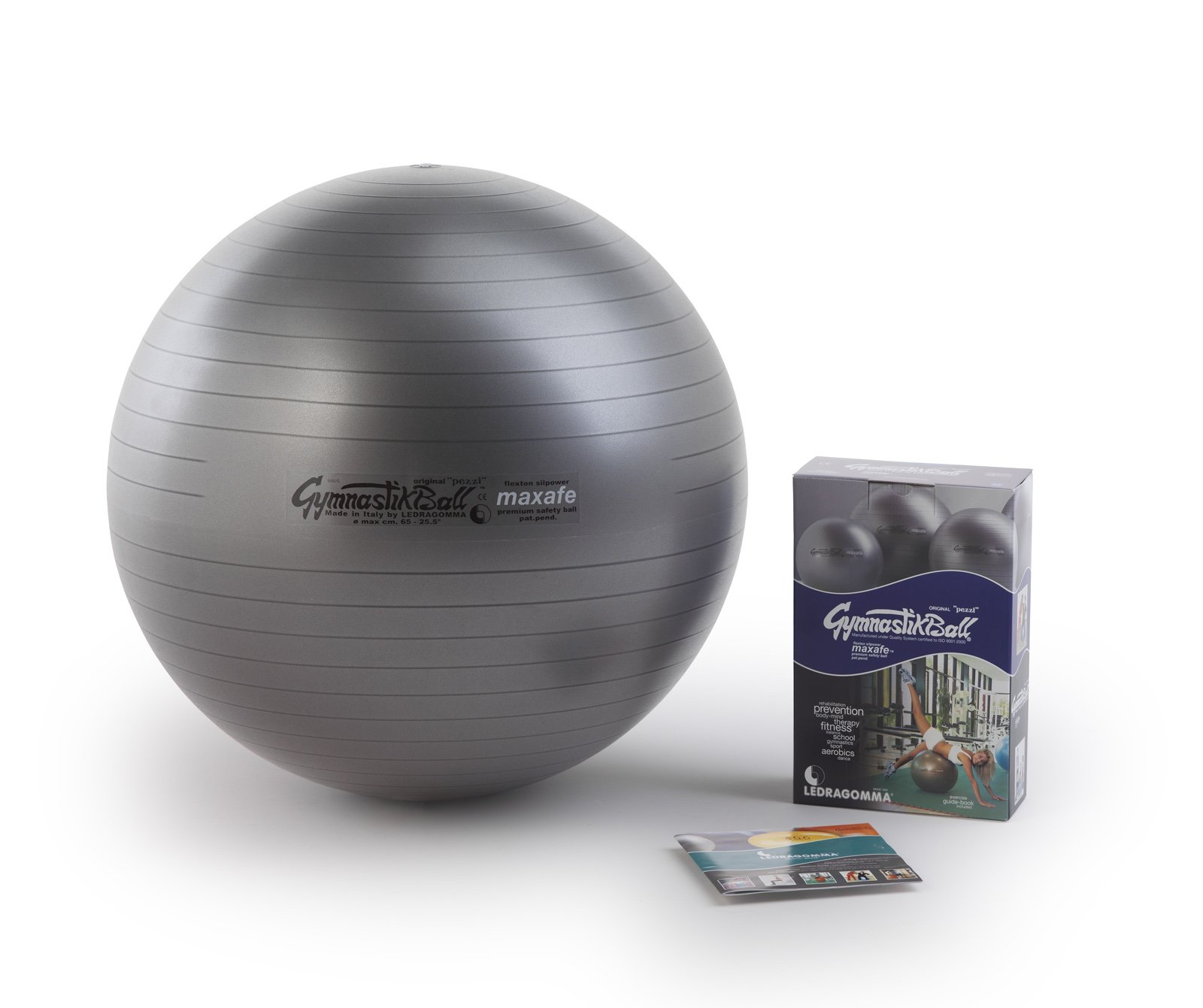 TONKEY ACTIVE LIFE Ledragomma Original Pezzi - Maxafe Gymnastics Ball, 75 cm, Black