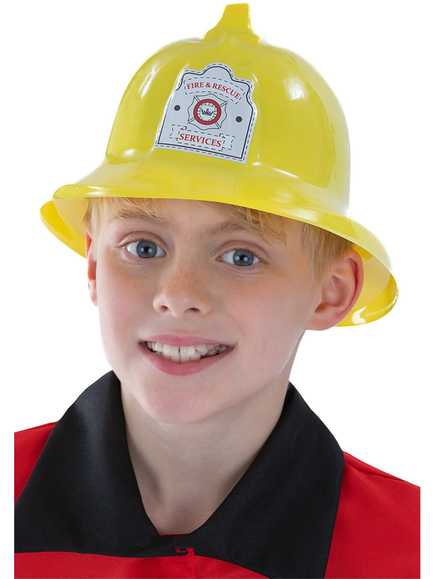 Firemans Hat Yellow Plastic Halloween
